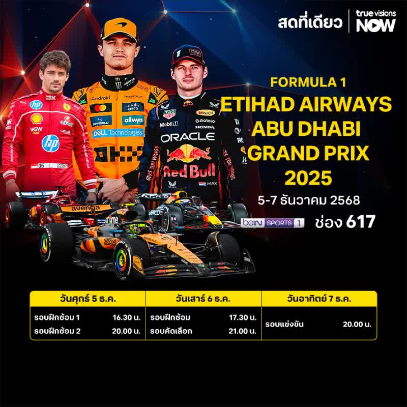 ดูบอล: สนามที่ 24 : อาบูดาบี กรังปรีซ์ 2025 รอบฝึกซ้อม 3